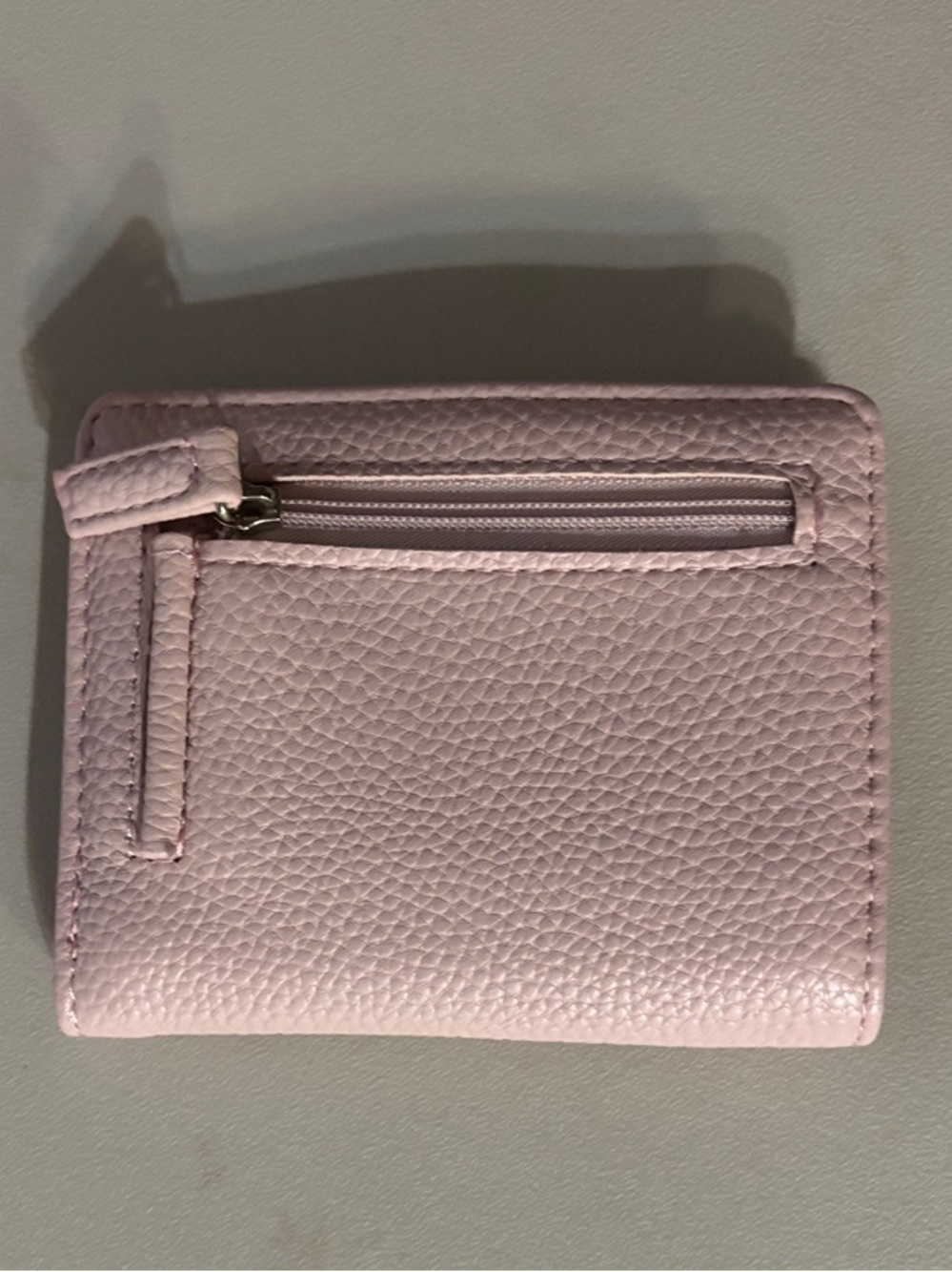 Women's Pink Pebbled Zip Wallet - Unbranded